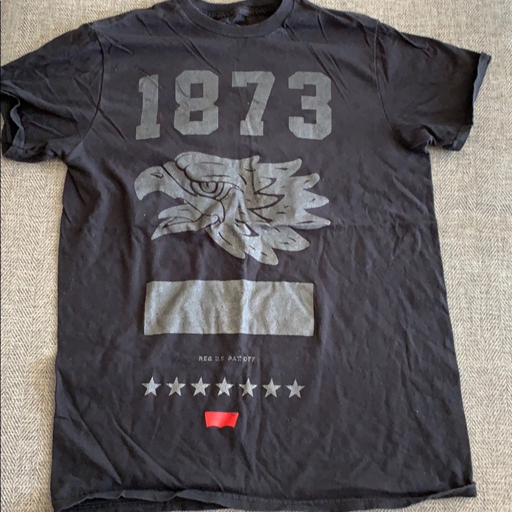 Levi’s 1873 t shirt and adidas t shirt